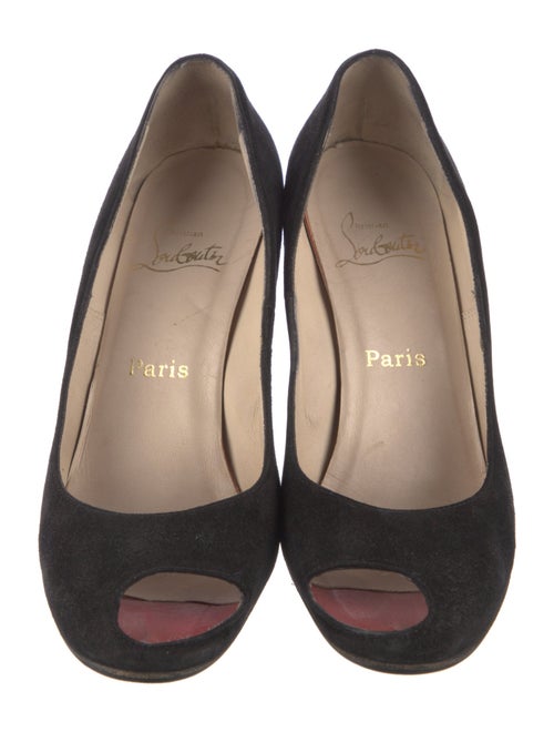 Christian Louboutin Suede Slingback Sandals