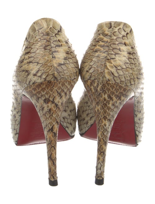 Christian Louboutin Snakeskin Animal Print Pumps