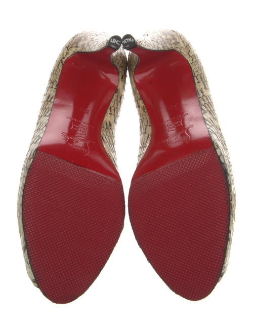 Christian Louboutin Snakeskin Animal Print Pumps