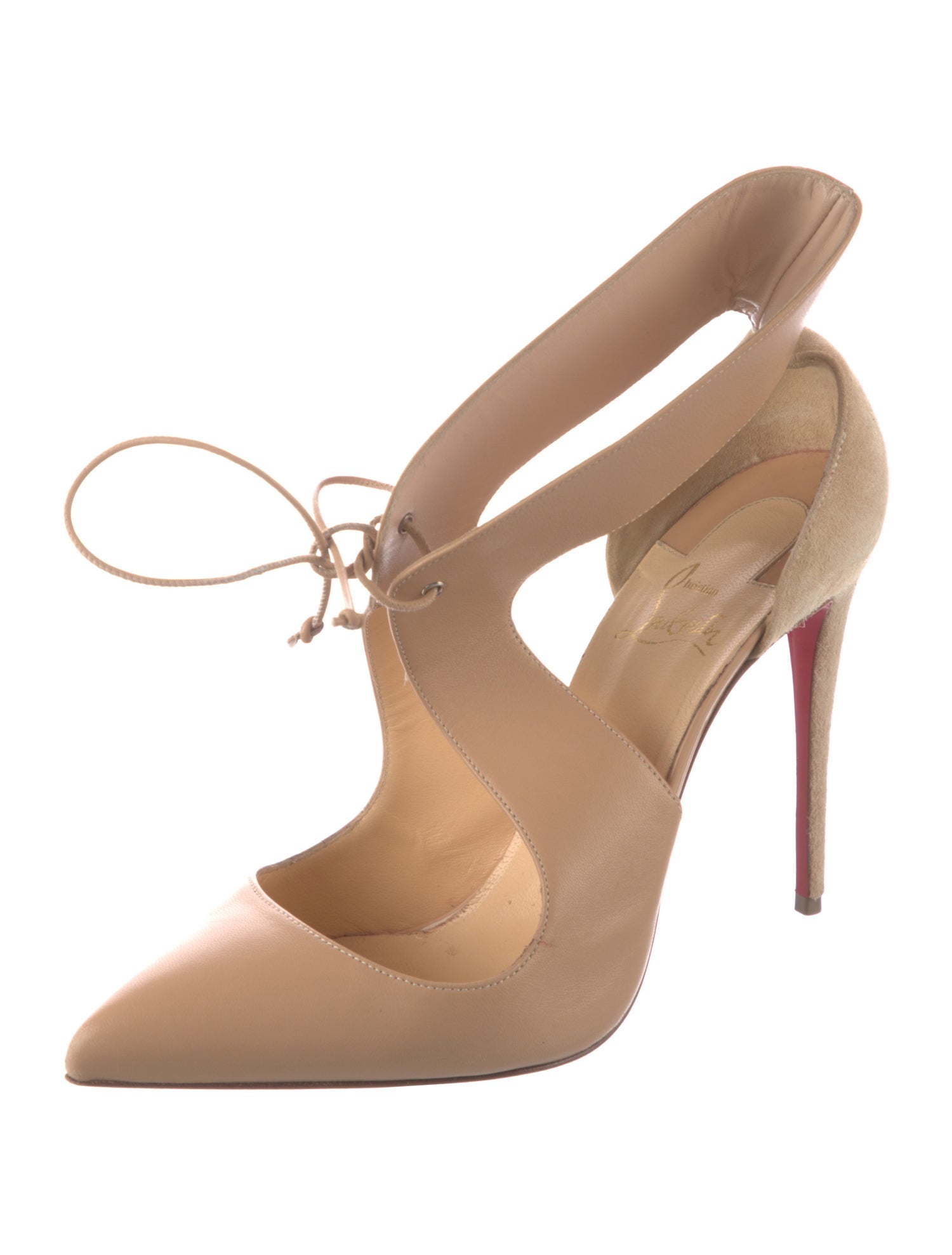 Christian Louboutin Leather Slingback Pumps