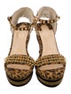 Christian Louboutin Spike Accents Suede Espadrilles