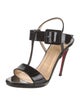 Christian Louboutin Patent Leather T-Strap Sandals