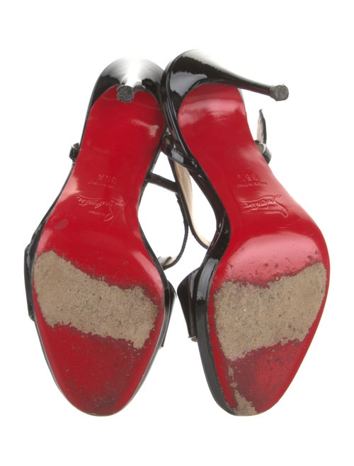 Christian Louboutin Patent Leather T-Strap Sandals