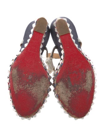 Christian Louboutin Rockstud Spike Denim Espadrilles