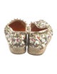 Christian Louboutin Spike Accents Canvas Espadrilles