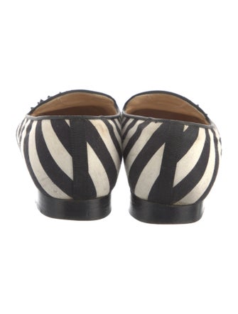 Christian Louboutin Spike Accents Canvas Loafers