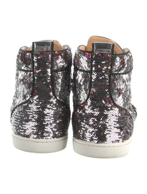 Christian Louboutin Sequins Animal Print Sneakers