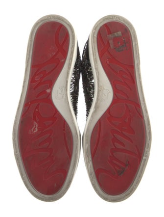 Christian Louboutin Sequins Animal Print Sneakers
