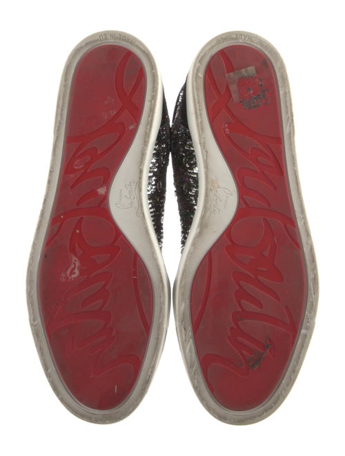 Christian Louboutin Sequins Animal Print Sneakers