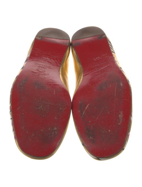Christian Louboutin Leather Printed Ballet Flats