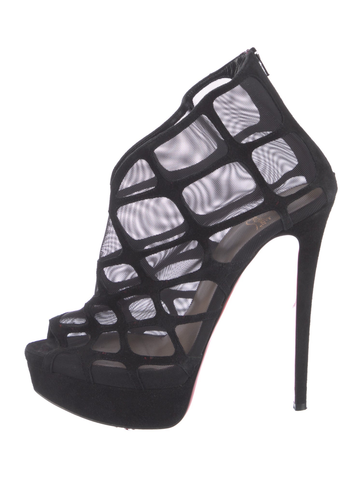 Christian Louboutin Mesh Mesh Accents Pumps