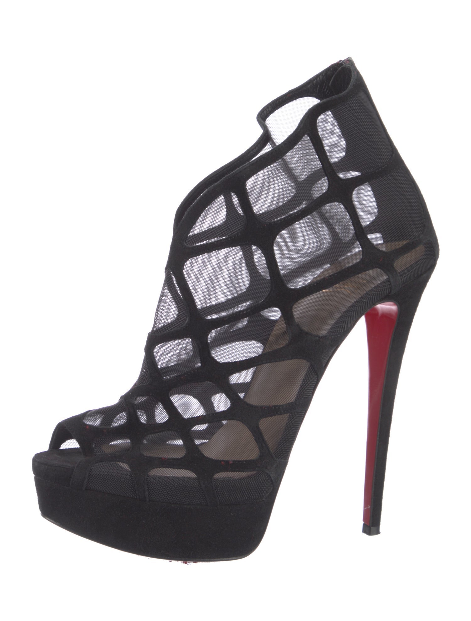 Christian Louboutin Mesh Mesh Accents Pumps