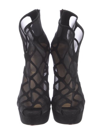 Christian Louboutin Mesh Mesh Accents Pumps