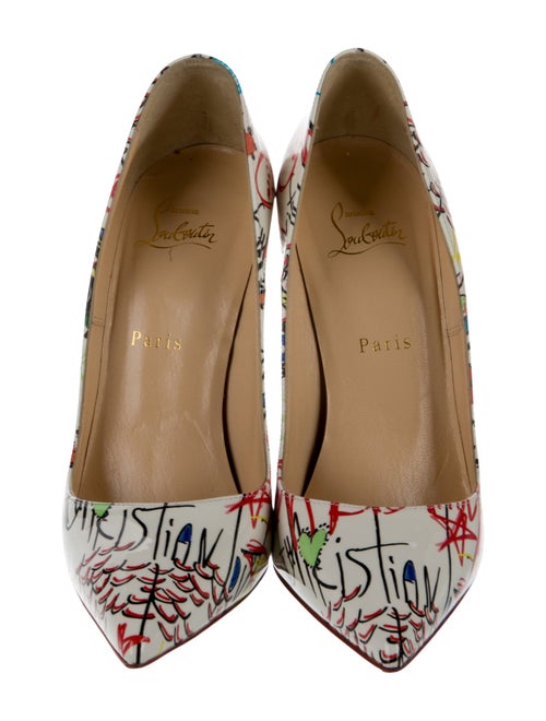 Christian Louboutin Patent Leather Printed Pumps