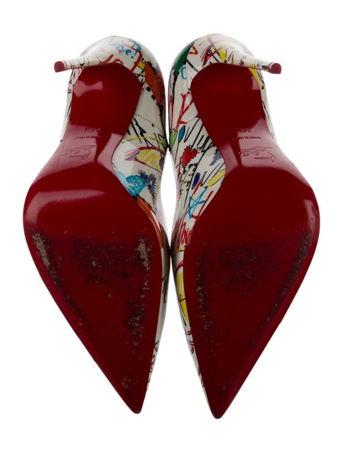 Christian Louboutin Patent Leather Printed Pumps