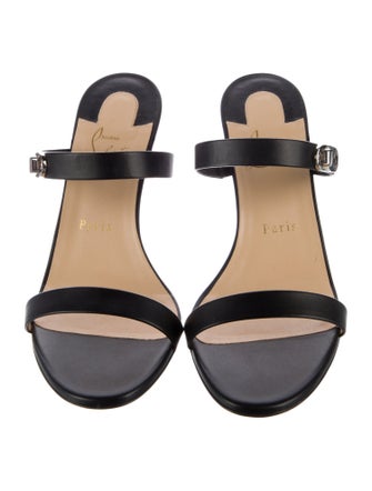 Christian Louboutin Leather Slides