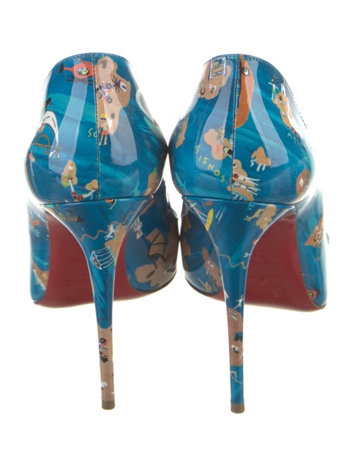 Christian Louboutin Patent Leather Printed Pumps