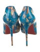 Christian Louboutin Patent Leather Printed Pumps