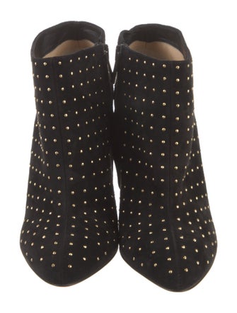 Christian Louboutin Suede Studded Accents Boots