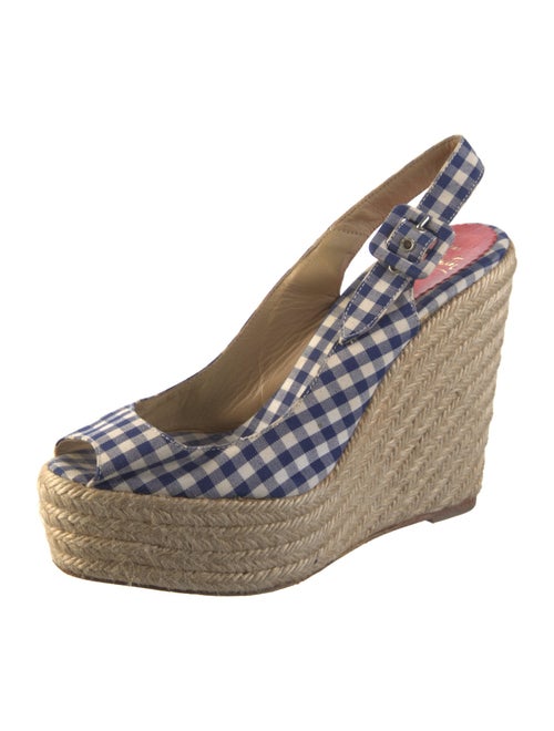 Christian Louboutin Plaid Print Espadrilles