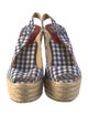 Christian Louboutin Plaid Print Espadrilles
