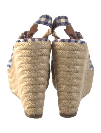 Christian Louboutin Plaid Print Espadrilles