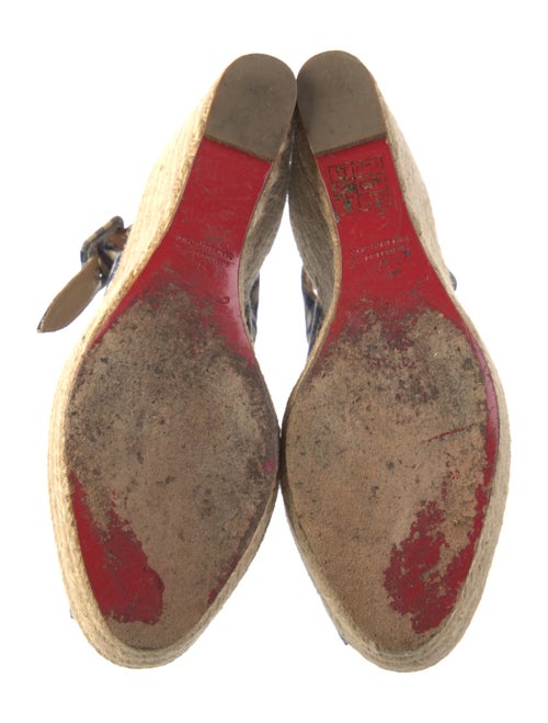 Christian Louboutin Plaid Print Espadrilles