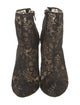 Christian Louboutin Lace Floral Print Boots