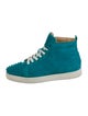 Christian Louboutin Spike Accents Leather Sneakers