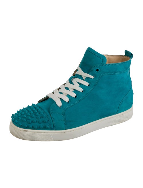 Christian Louboutin Spike Accents Leather Sneakers