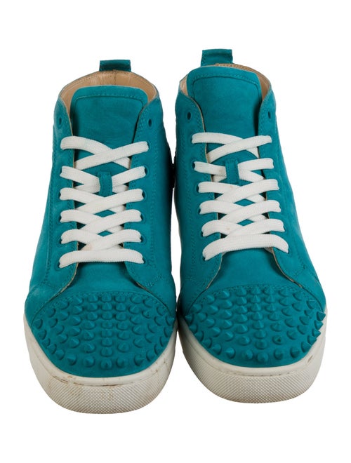 Christian Louboutin Spike Accents Leather Sneakers