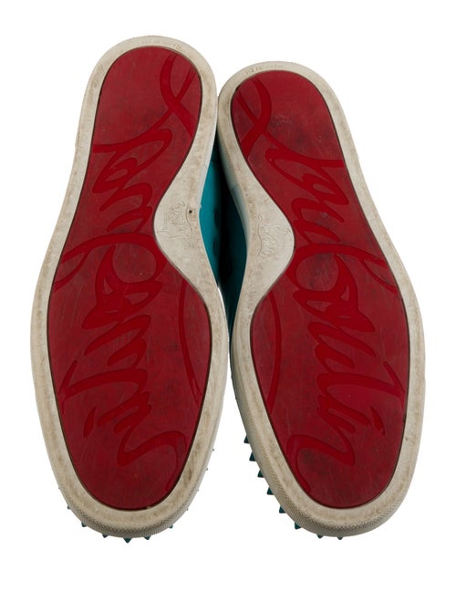 Christian Louboutin Spike Accents Leather Sneakers