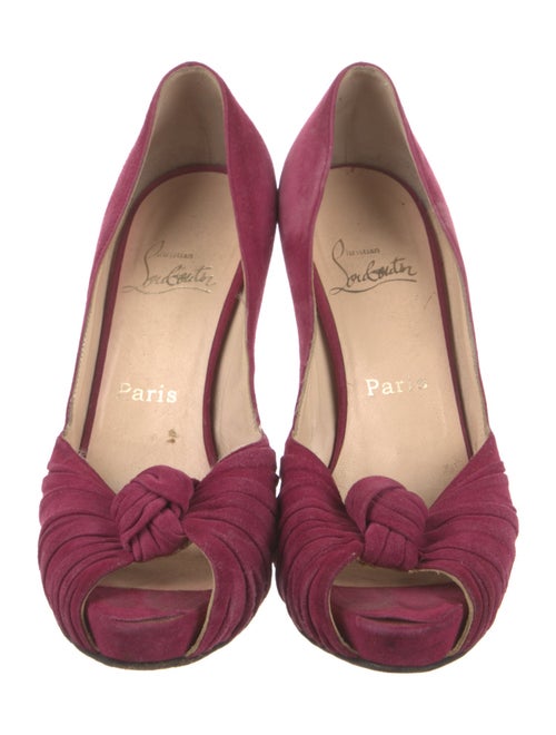 Christian Louboutin Suede D'Orsay Pumps