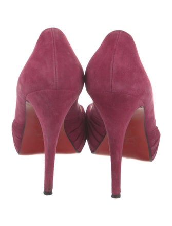 Christian Louboutin Suede D'Orsay Pumps
