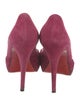 Christian Louboutin Suede D'Orsay Pumps