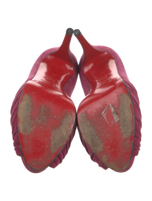 Christian Louboutin Suede D'Orsay Pumps