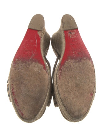 Christian Louboutin Animal Print Espadrilles