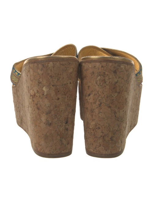 Christian Louboutin Crocodile Printed Slides