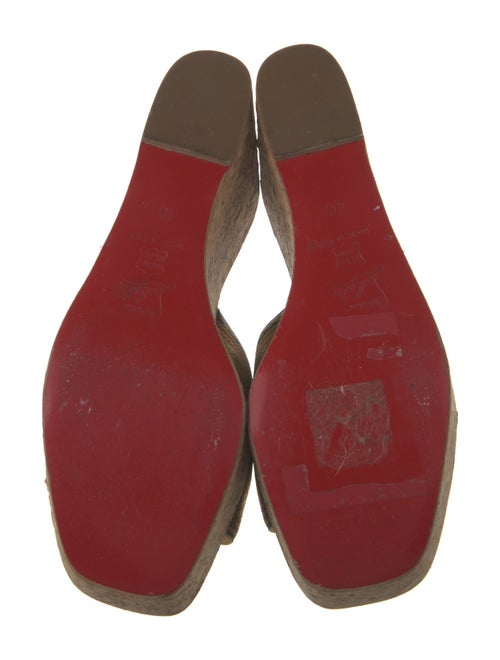 Christian Louboutin Crocodile Printed Slides