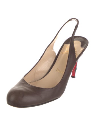 Christian Louboutin Leather Slingback Pumps