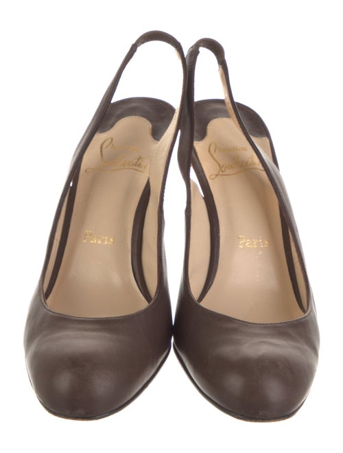 Christian Louboutin Leather Slingback Pumps