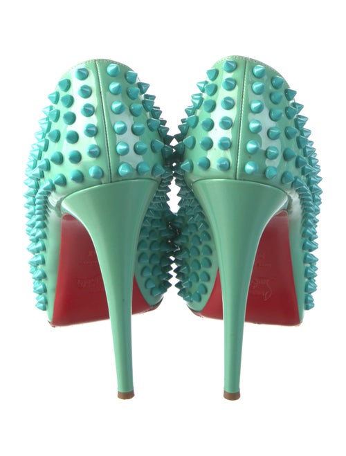 Christian Louboutin Spike Accents Patent Leather Pumps
