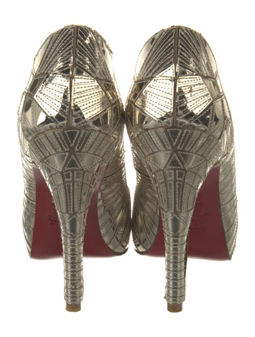 Christian Louboutin Patent Leather Animal Print Pumps