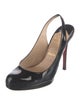 Christian Louboutin Patent Leather Slingback Pumps