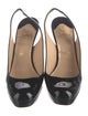 Christian Louboutin Patent Leather Slingback Pumps