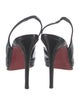Christian Louboutin Patent Leather Slingback Pumps