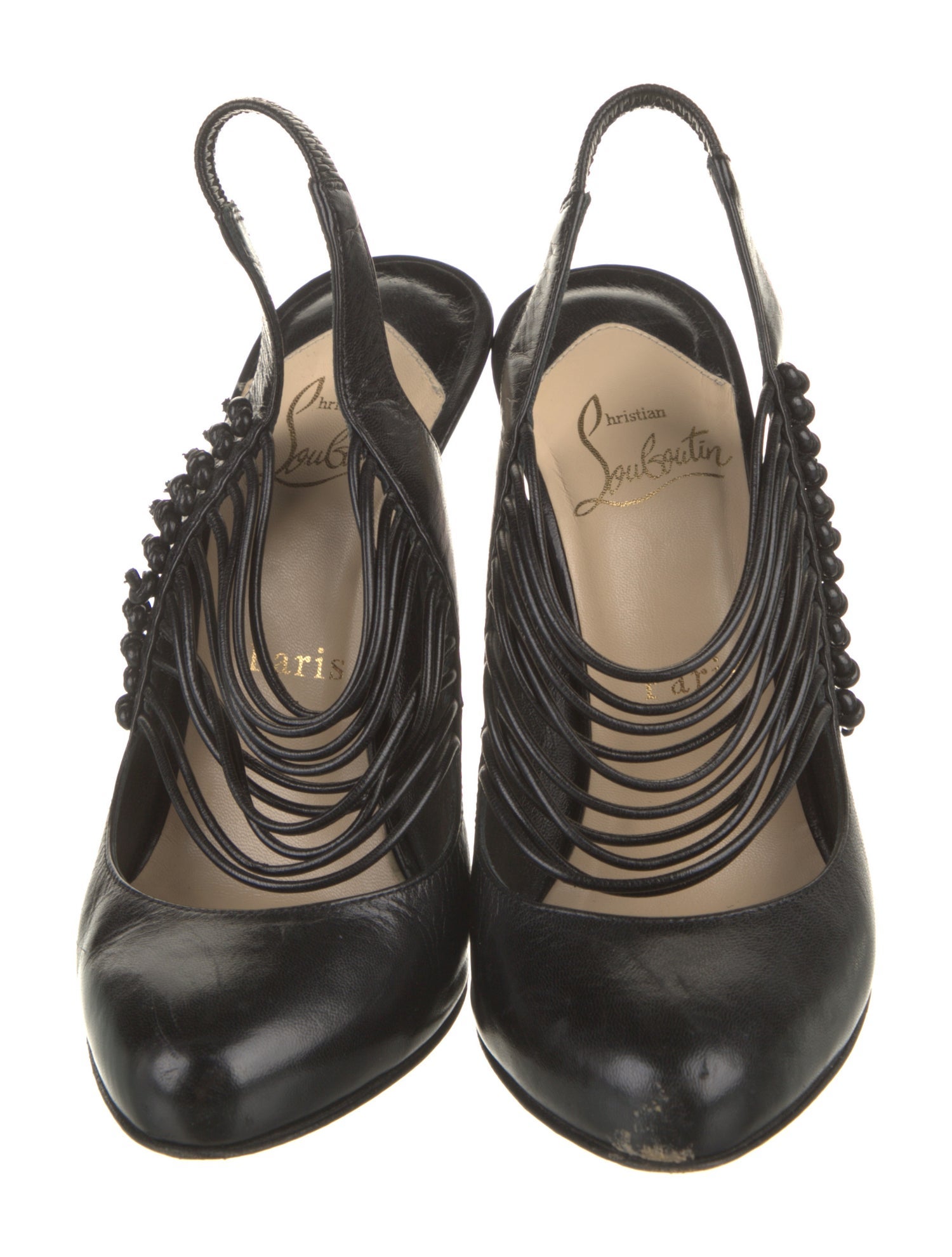 Christian Louboutin Leather Slingback Pumps