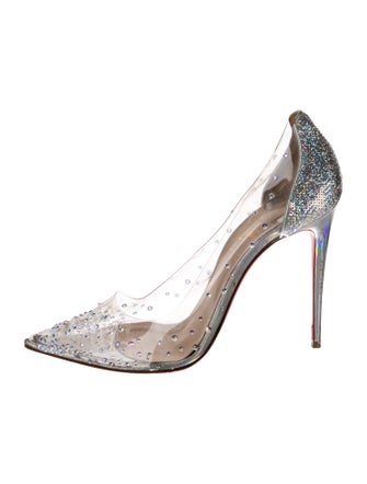 Christian Louboutin PVC Crystal Embellishments Pumps