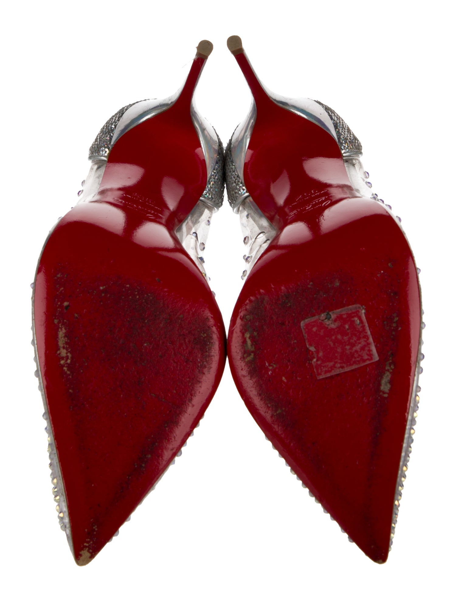 Christian Louboutin PVC Crystal Embellishments Pumps