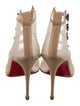 Christian Louboutin Mesh Printed T-Strap Pumps